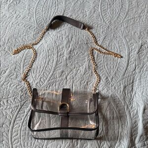 Transparent Stadium Chain Strap Crossbody Women Bag